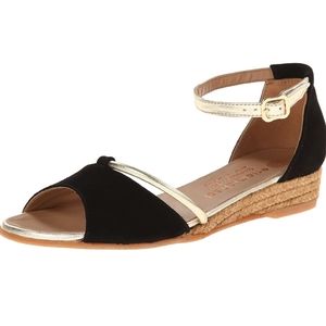 Eric Michael Black Deb Espadrille Wedge Sandals